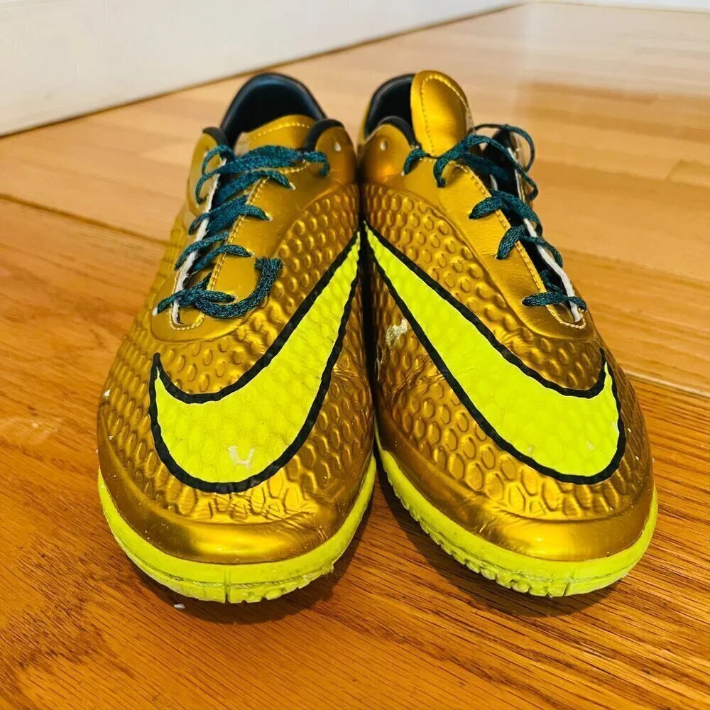 Nike Neymar Hypervenom Phelon Premium NJR IC Gold Coin Size 9.5 Men’s Shoes